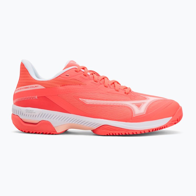 Moteriški teniso batai Mizuno Wave Exceed Court CC W calypso coral/white/barely pink 2