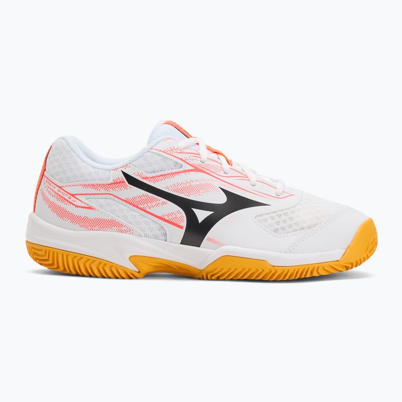 Vaikiški teniso batai Mizuno Break Shot 5 Jr CC white/calypso coral/citrus 2