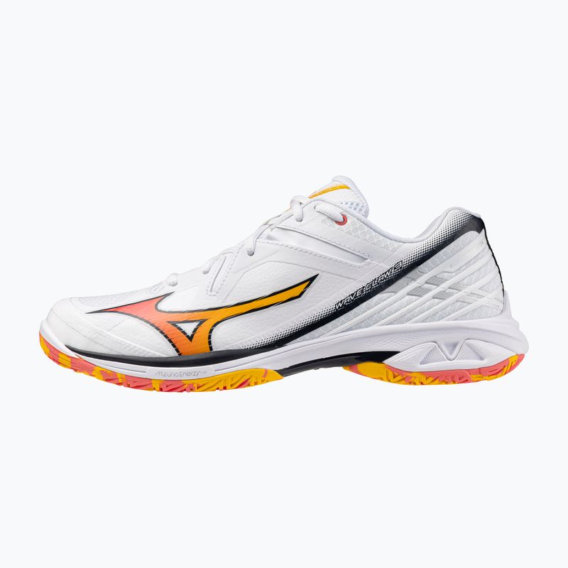 Badmintono batai Mizuno Wave Claw 3 white/citrus/calypso coral 8