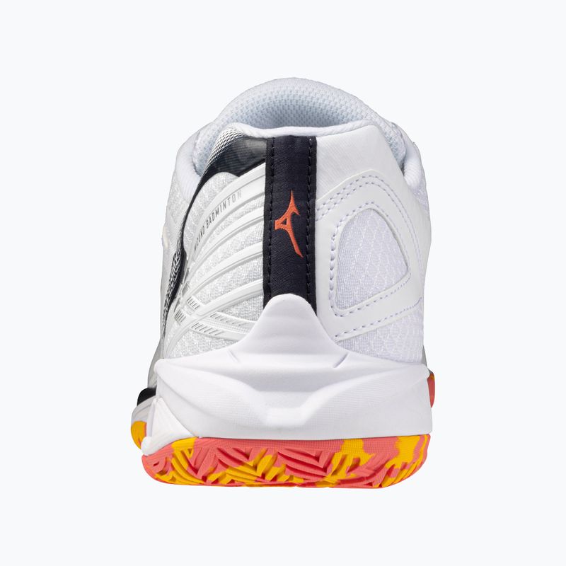 Badmintono batai Mizuno Wave Claw 3 white/citrus/calypso coral 10