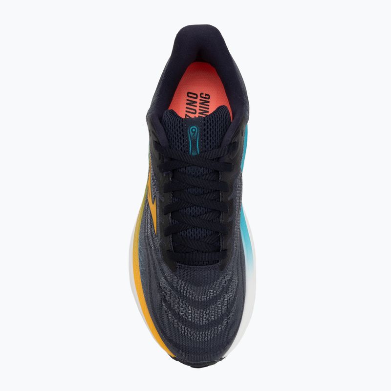 Vyriški bėgimo batai Mizuno Wave Sky 9 baritone blue/citrus/capri breeze 5