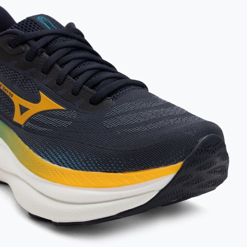 Vyriški bėgimo batai Mizuno Wave Sky 9 baritone blue/citrus/capri breeze 7