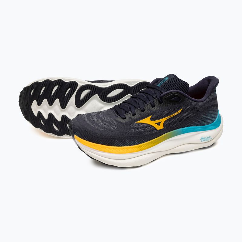 Vyriški bėgimo batai Mizuno Wave Sky 9 baritone blue/citrus/capri breeze 7