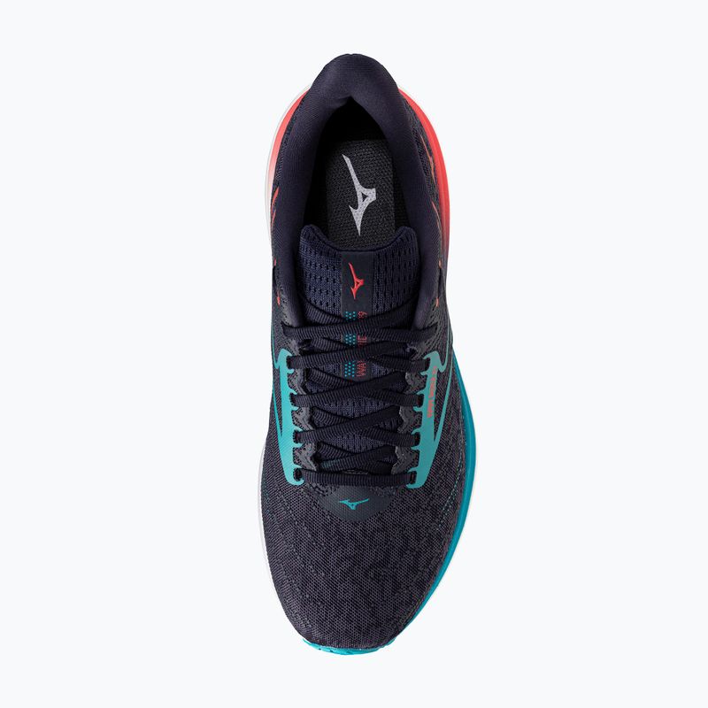 Vyriški bėgimo batai Mizuno Wave Rider 29 odyssey gray/Ccapri breeze/calypso coral 7
