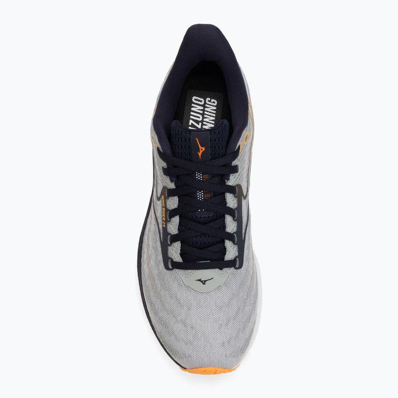 Vyriški bėgimo batai Mizuno Wave Rider 29 harbor mist/baritone blue/tang orange 5