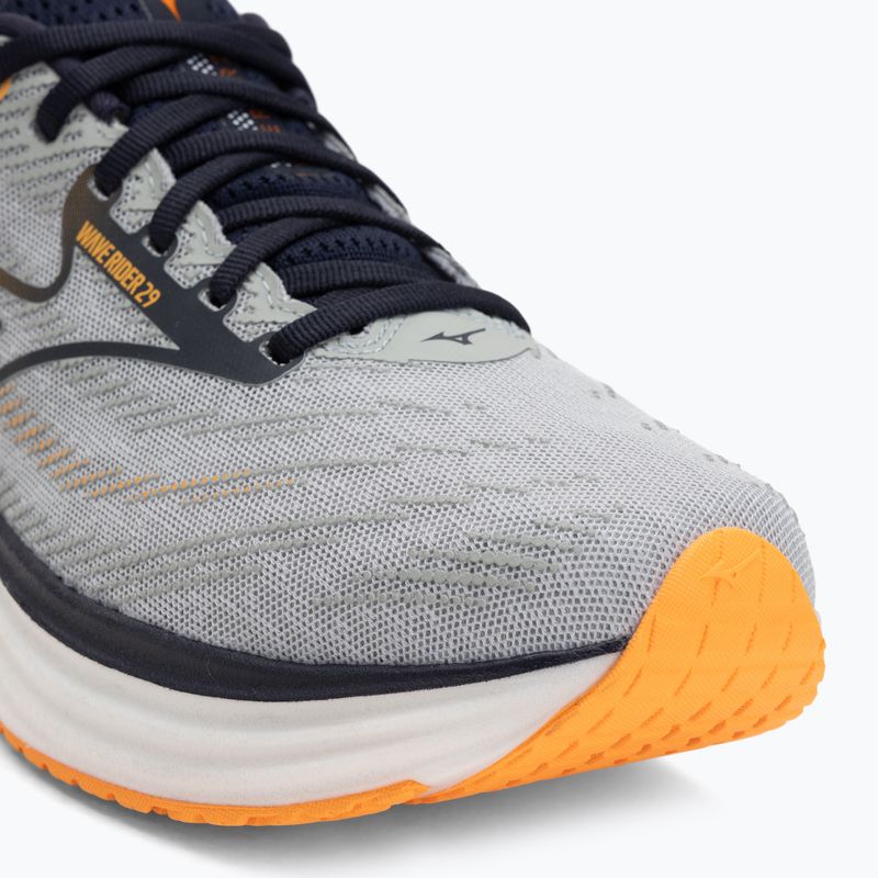 Vyriški bėgimo batai Mizuno Wave Rider 29 harbor mist/baritone blue/tang orange 7