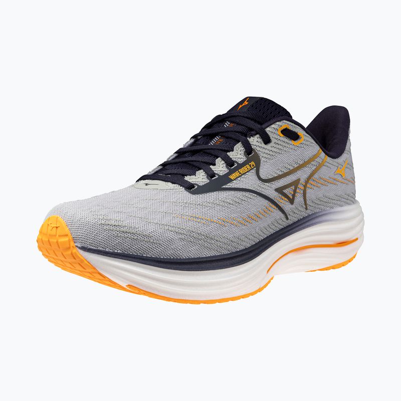 Vyriški bėgimo batai Mizuno Wave Rider 29 harbor mist/baritone blue/tang orange 10