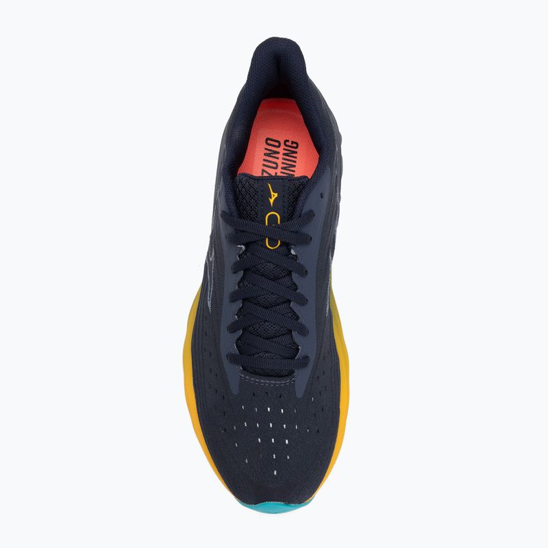 Vyriški bėgimo batai Mizuno Wave Skyrise 6 odyssey gray/icelandic blue/citrus 5