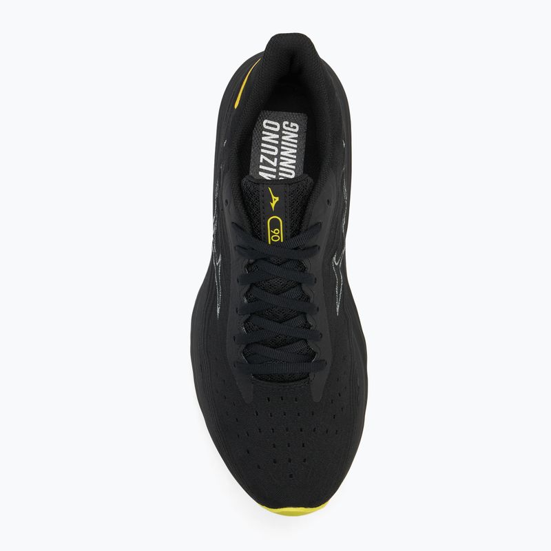 Vyriški bėgimo batai Mizuno Wave Skyrise 6 black/harbor mist/lemon tonic 5