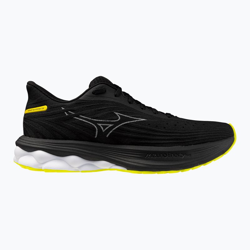 Vyriški bėgimo batai Mizuno Wave Skyrise 6 black/harbor mist/lemon tonic 8