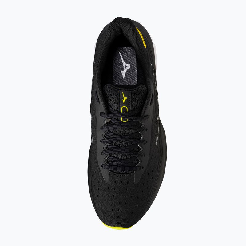 Vyriški bėgimo batai Mizuno Wave Skyrise 6 black/harbor mist/lemon tonic 12