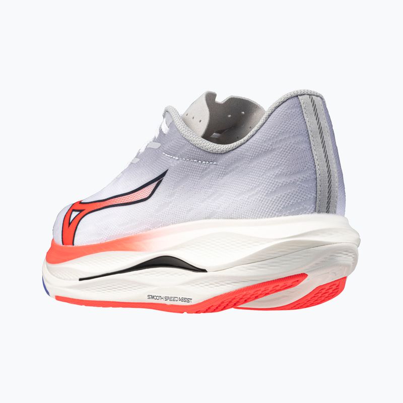 Vyriški bėgimo batai Mizuno Wave Rebellion Flash 3 white/fiery coral 2/iris bloom 4