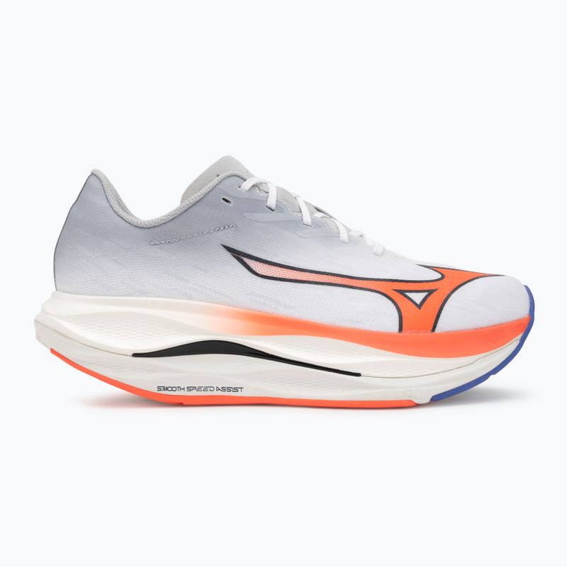 Vyriški bėgimo batai Mizuno Wave Rebellion Flash 3 white/fiery coral 2/iris bloom 2
