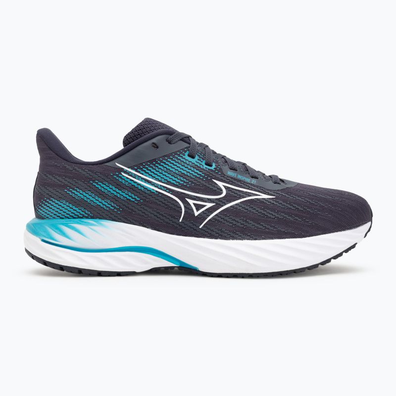 Vyriški bėgimo batai Mizuno Wave Inspire 21 odyssey gray/white/capri breez 2