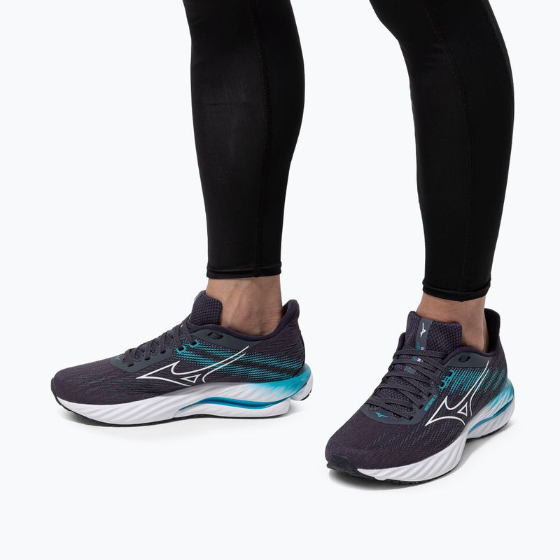 Vyriški bėgimo batai Mizuno Wave Inspire 21 odyssey gray/white/capri breez 15
