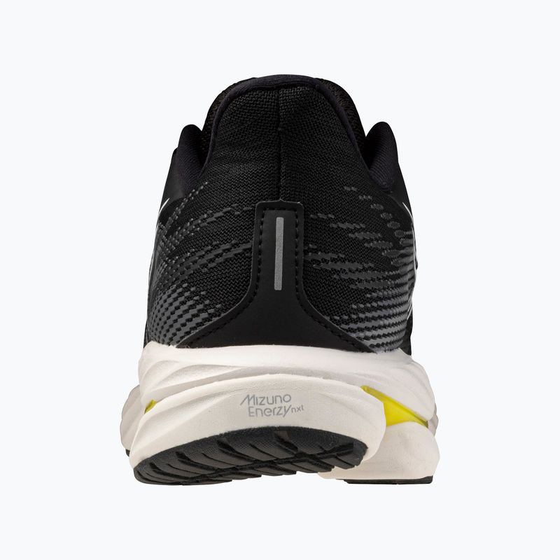 Vyriški bėgimo batai Mizuno Wave Inspire 21 black/white/vibrant yellow 12