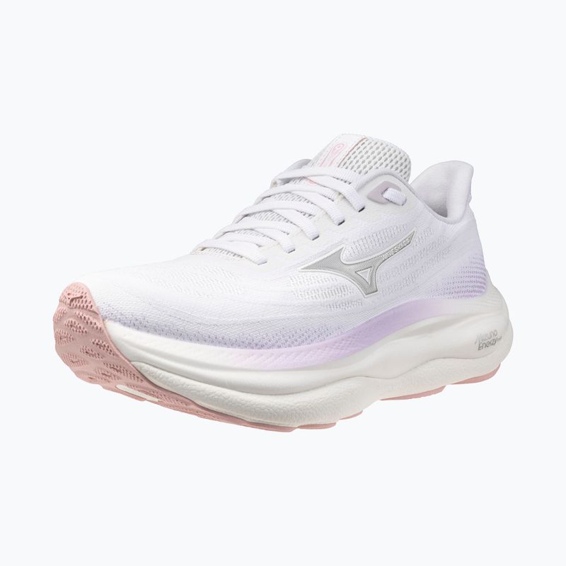 Moteriški bėgimo batai Mizuno Wave Sky 9 white/silver/orchid petal 3