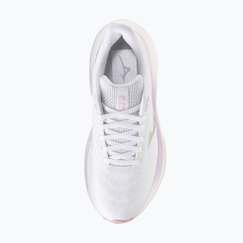 Moteriški bėgimo batai Mizuno Wave Sky 9 white/silver/orchid petal 7
