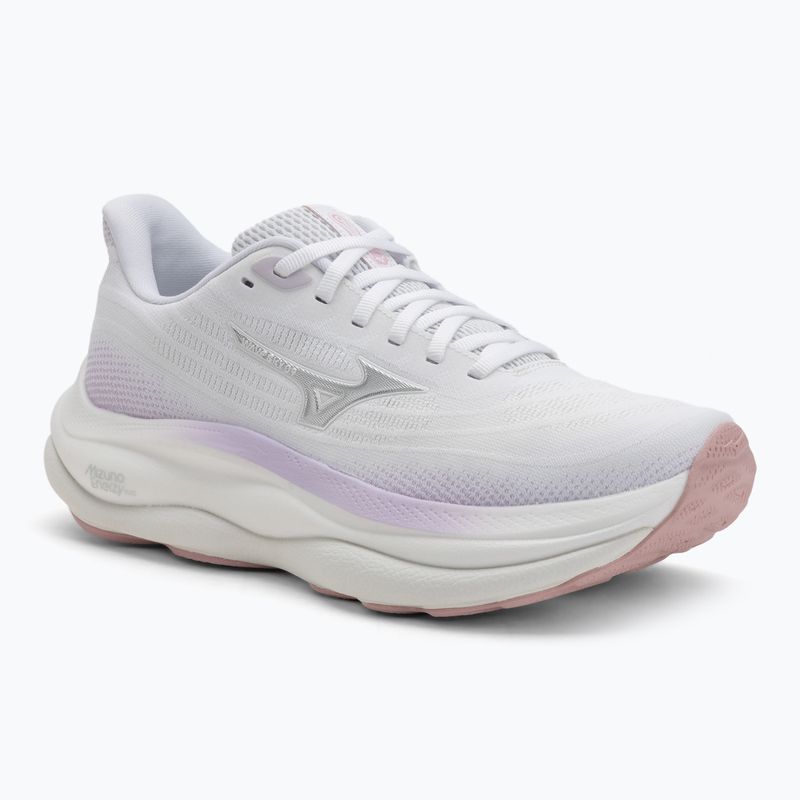 Moteriški bėgimo batai Mizuno Wave Sky 9 white/silver/orchid petal