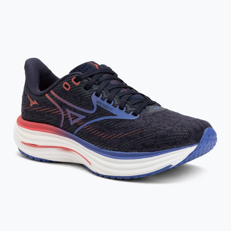 Moteriški bėgimo batai Mizuno Wave Rider 29 odyssey gray/iris bloom/calypsocoral