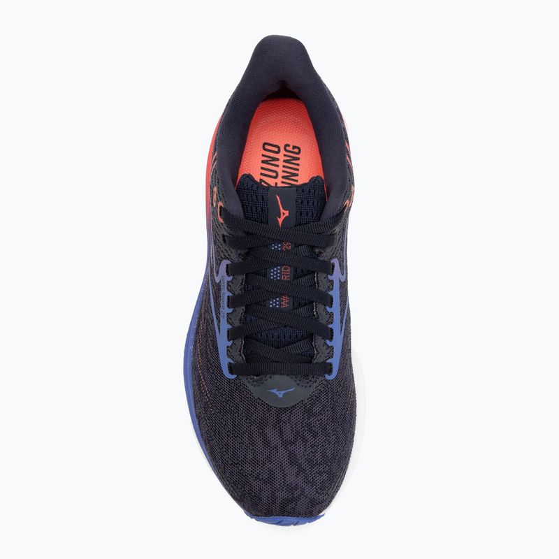 Moteriški bėgimo batai Mizuno Wave Rider 29 odyssey gray/iris bloom/calypsocoral 5