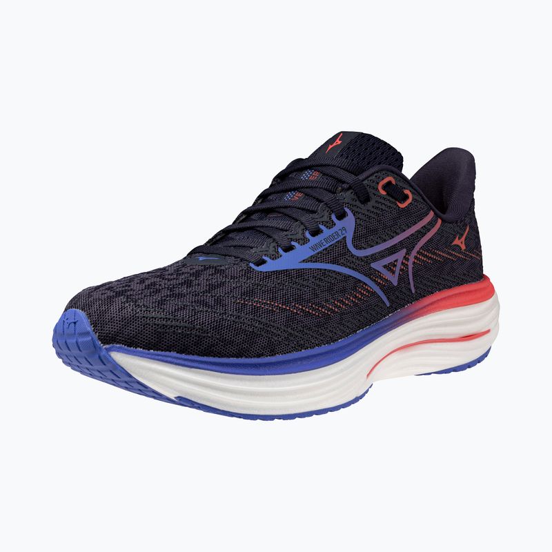 Moteriški bėgimo batai Mizuno Wave Rider 29 odyssey gray/iris bloom/calypsocoral 10