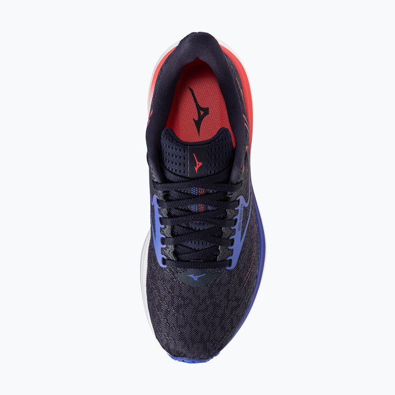 Moteriški bėgimo batai Mizuno Wave Rider 29 odyssey gray/iris bloom/calypsocoral 14