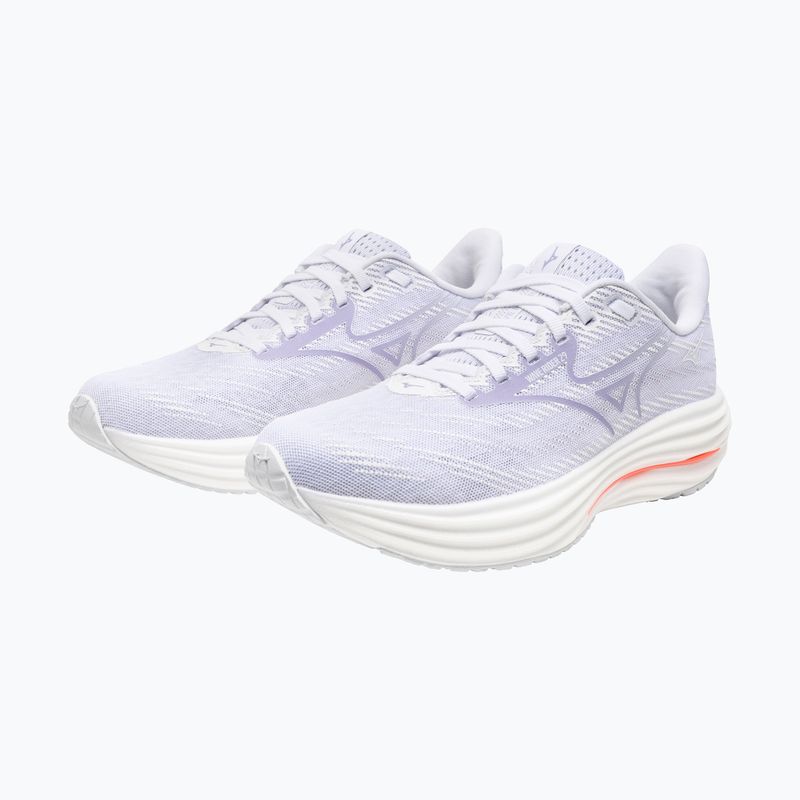 Moteriški bėgimo batai Mizuno Wave Rider 29 white/icelandic blue/strikingcoral 8