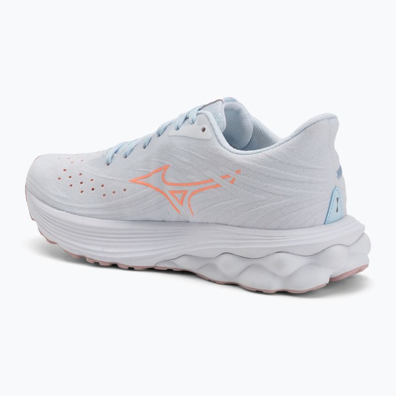 Moteriški bėgimo bateliai Mizuno Wave Skyrise 6 nantucket breeze/striking coral/bleach mauve 3