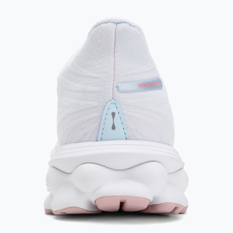 Moteriški bėgimo bateliai Mizuno Wave Skyrise 6 nantucket breeze/striking coral/bleach mauve 6