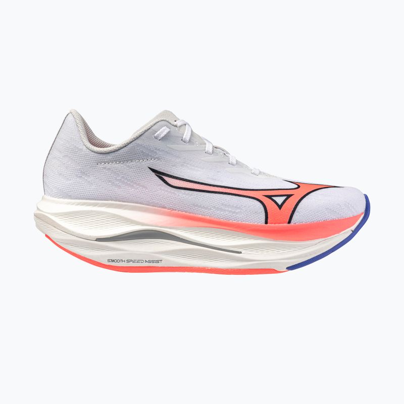 Moteriški bėgimo bateliai Mizuno Wave Rebellion Flash 3 white/striking coral/iris bloom 9