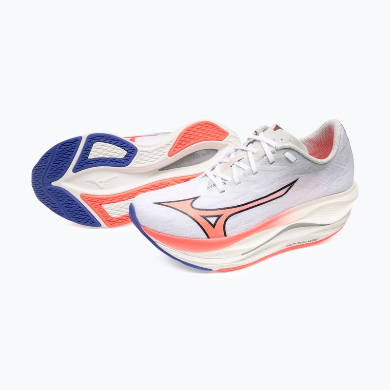 Moteriški bėgimo bateliai Mizuno Wave Rebellion Flash 3 white/striking coral/iris bloom 16