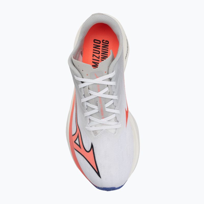 Moteriški bėgimo batai Mizuno Wave Rebellion Flash 3 white/striking coral/iris bloom 5