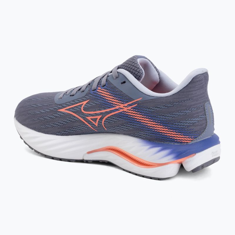 Moteriški bėgimo batai Mizuno Wave Inspire 21 blue granite/striking coral/irisbloom 3