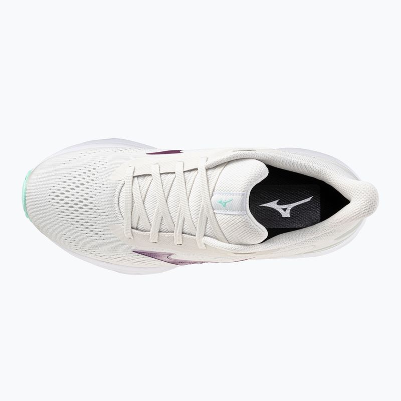 Moteriški bėgimo bateliai Mizuno Wave Serene 2 snow white/dark purple/ice green 12