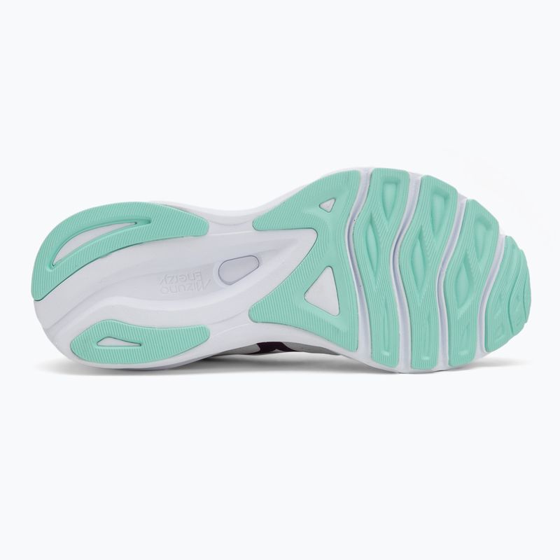 Moteriški bėgimo bateliai Mizuno Wave Serene 2 snow white/dark purple/ice green 4