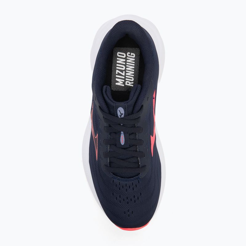 Moteriški bėgimo bateliai Mizuno Revolt 4 baritone blue/striking coral/blue granite 5