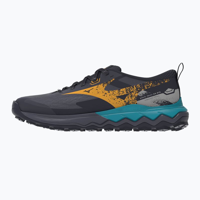 Vyriški bėgimo batai Mizuno Wave Ibuki 5 GTX odyssey gray/citrus/baritone blue 8
