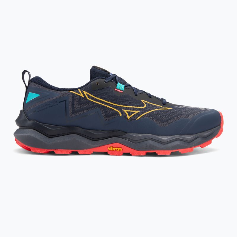 Vyriški bėgimo batai Mizuno Wave Daichi 9 baritone blue/citrus/fiery coral 2 2