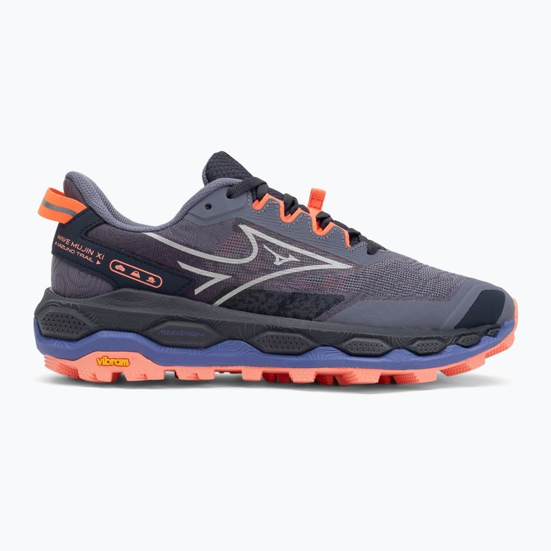 Moteriški bėgimo batai Mizuno Wave Mujin 11 blue granite/silver/striking coral 2