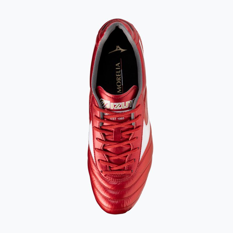 Vyriški futbolo batai Mizuno Morelia II Elite FG morelia 40th red/white/black 12