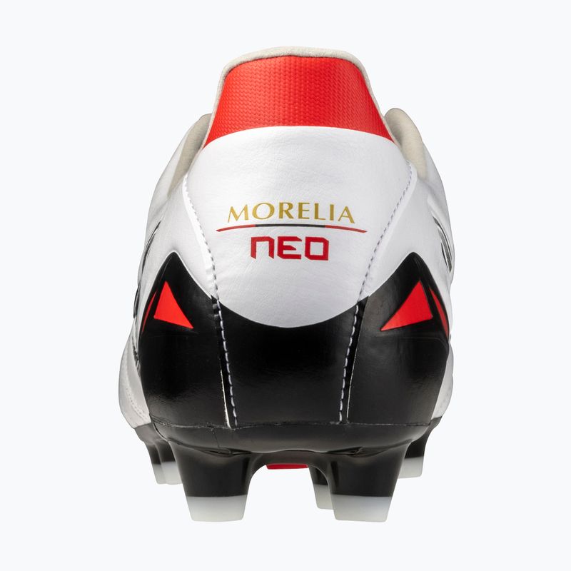 Vyriški futbolo bateliai Mizuno Morelia Neo IV Pro MD white/black/chinese red 10