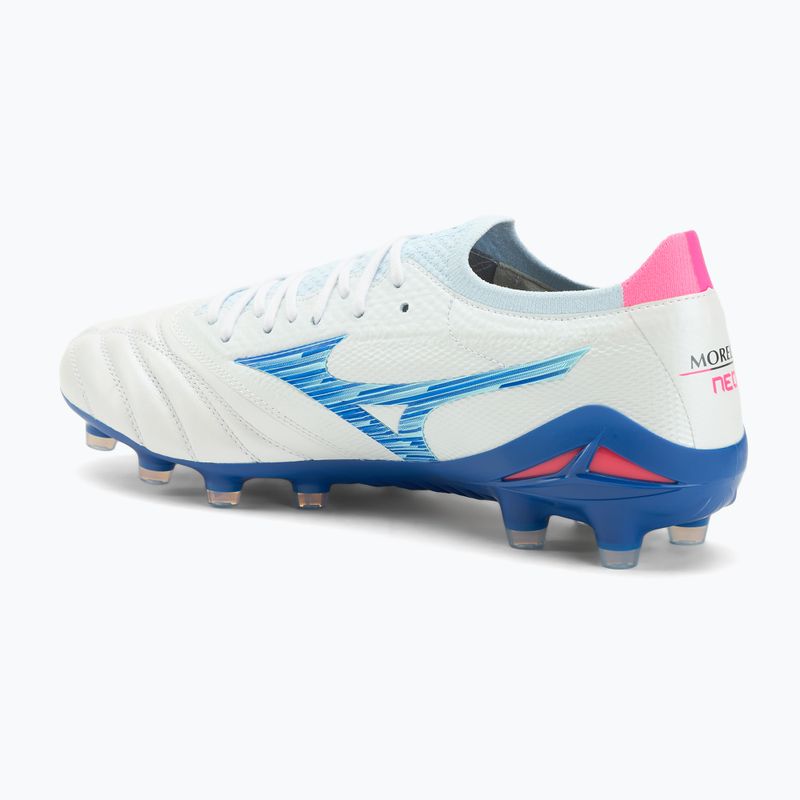 Vyriški futbolo bateliai Mizuno Morelia Neo IV β Japan Md white/tanager turquoise/pink tetra 3