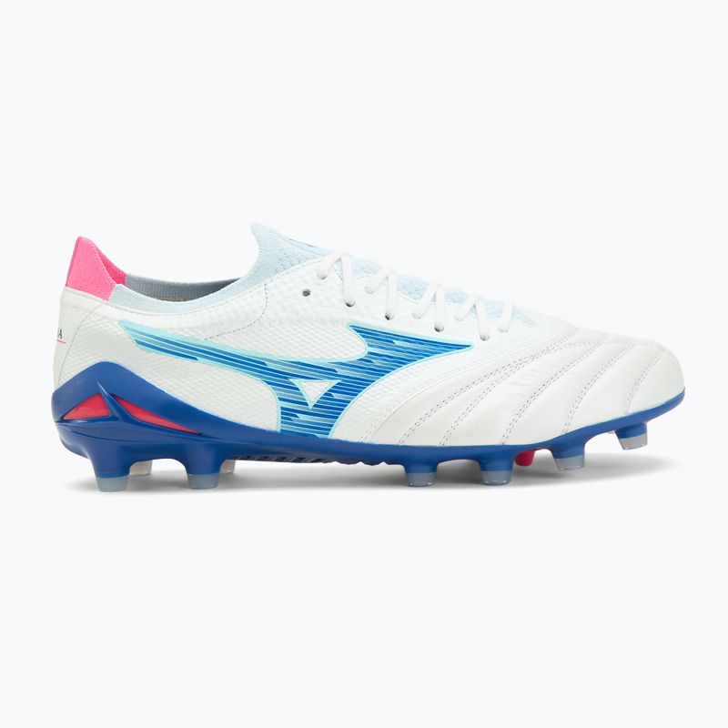 Vyriški futbolo bateliai Mizuno Morelia Neo IV Β Elite MD white/tanager turquoise/pink tetra 2