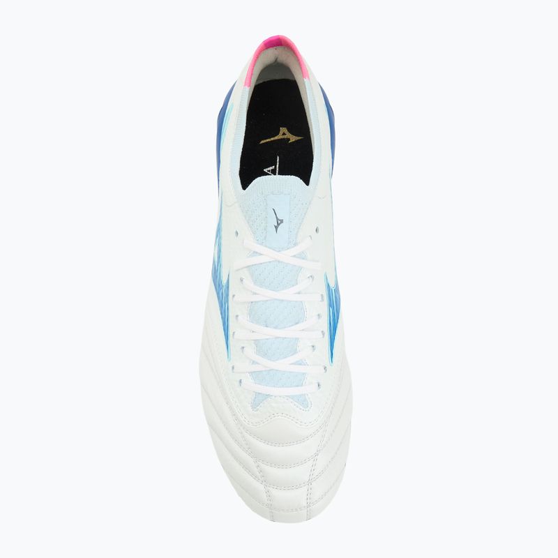 Vyriški futbolo bateliai Mizuno Morelia Neo IV Β Elite MD white/tanager turquoise/pink tetra 5