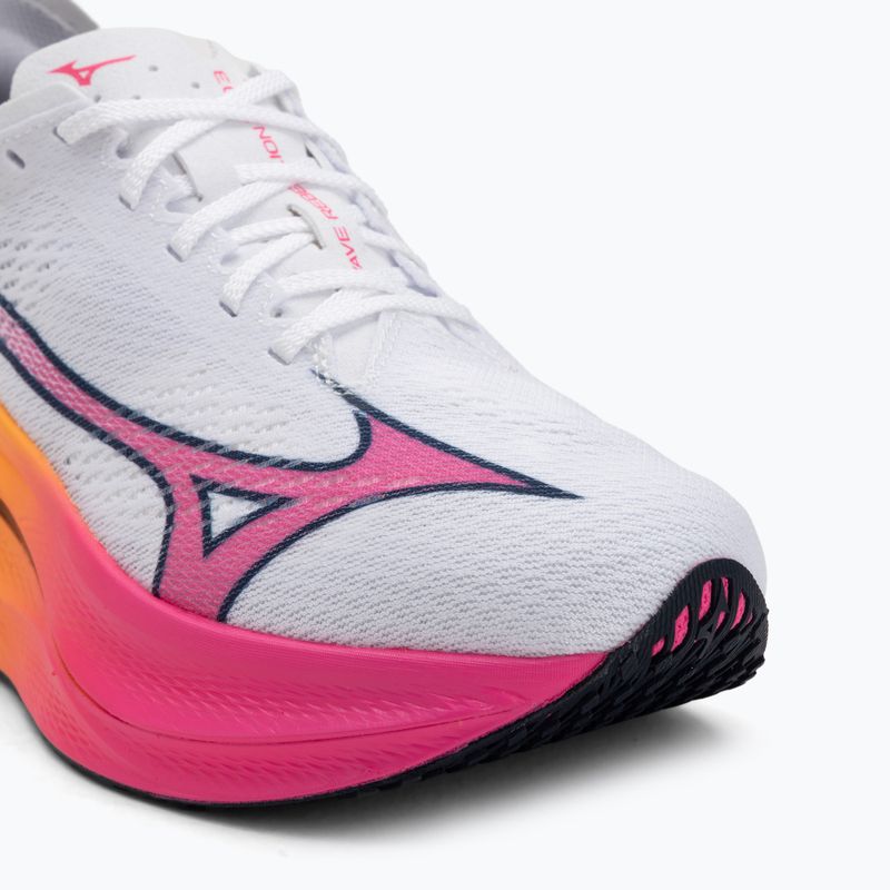 Bėgimo batai Mizuno Wave Rebellion Pro 3 white/pink tetra/tang orange 7