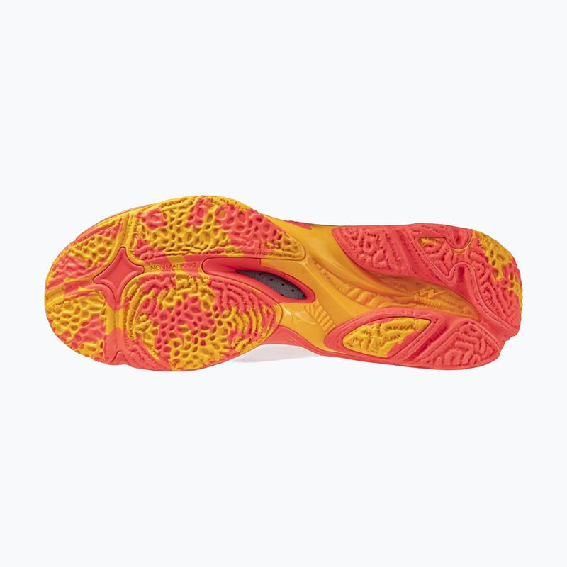 Tinklinio batai Mizuno Wave Lightning Z8 white/fiery coral 2/citrus 4
