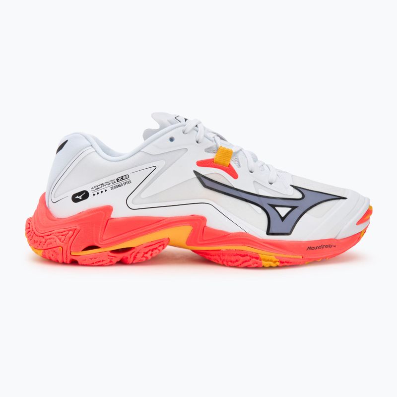 Tinklinio batai Mizuno Wave Lightning Z8 white/fiery coral 2/citrus 2