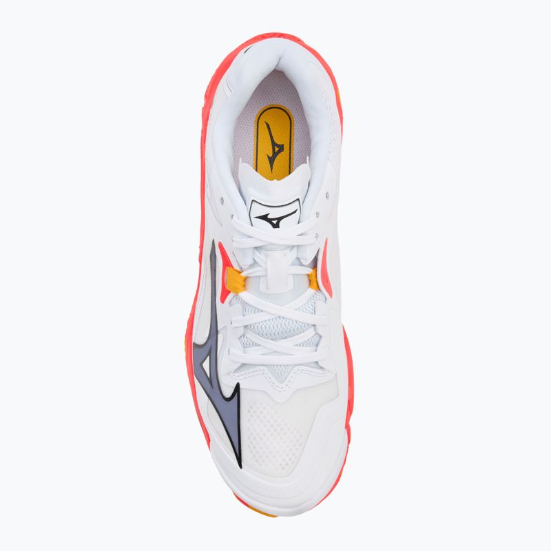 Tinklinio batai Mizuno Wave Lightning Z8 white/fiery coral 2/citrus 5