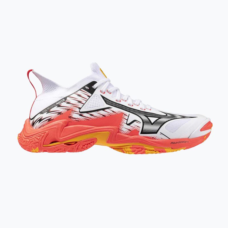 Tinklinio batai Mizuno Wave Lightning Neo 3 white/fiery coral 2/citrus 8